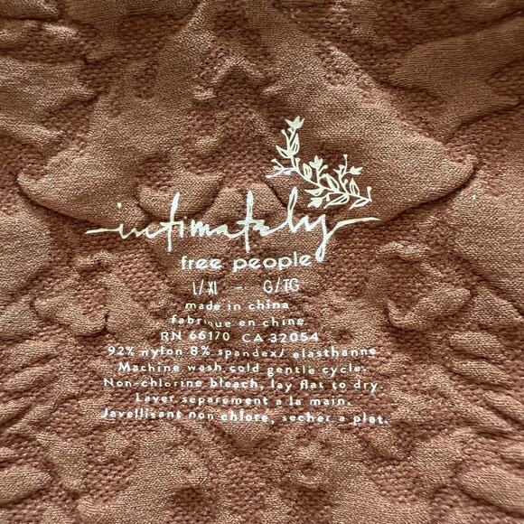 Free People Intimately Here For You Cropped Tank Hickory - Large - Picture 5 of 7